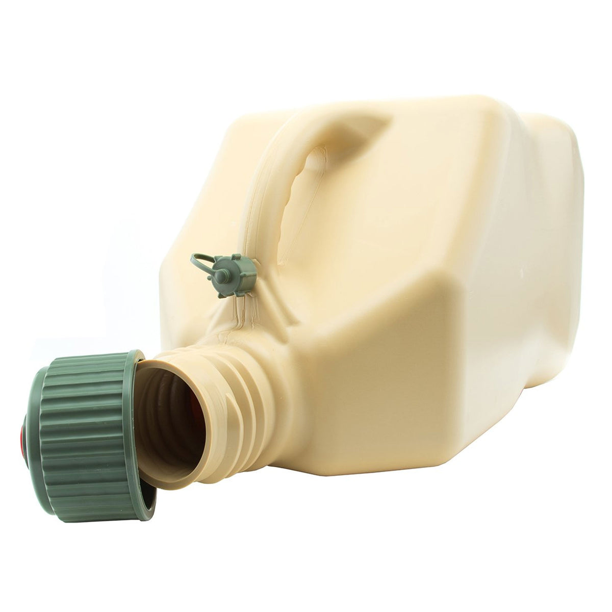 VP Racing Fuels 5 Gallon Utility Jug Can, Tan + 14 Inch Hose + Easy Hose Bender