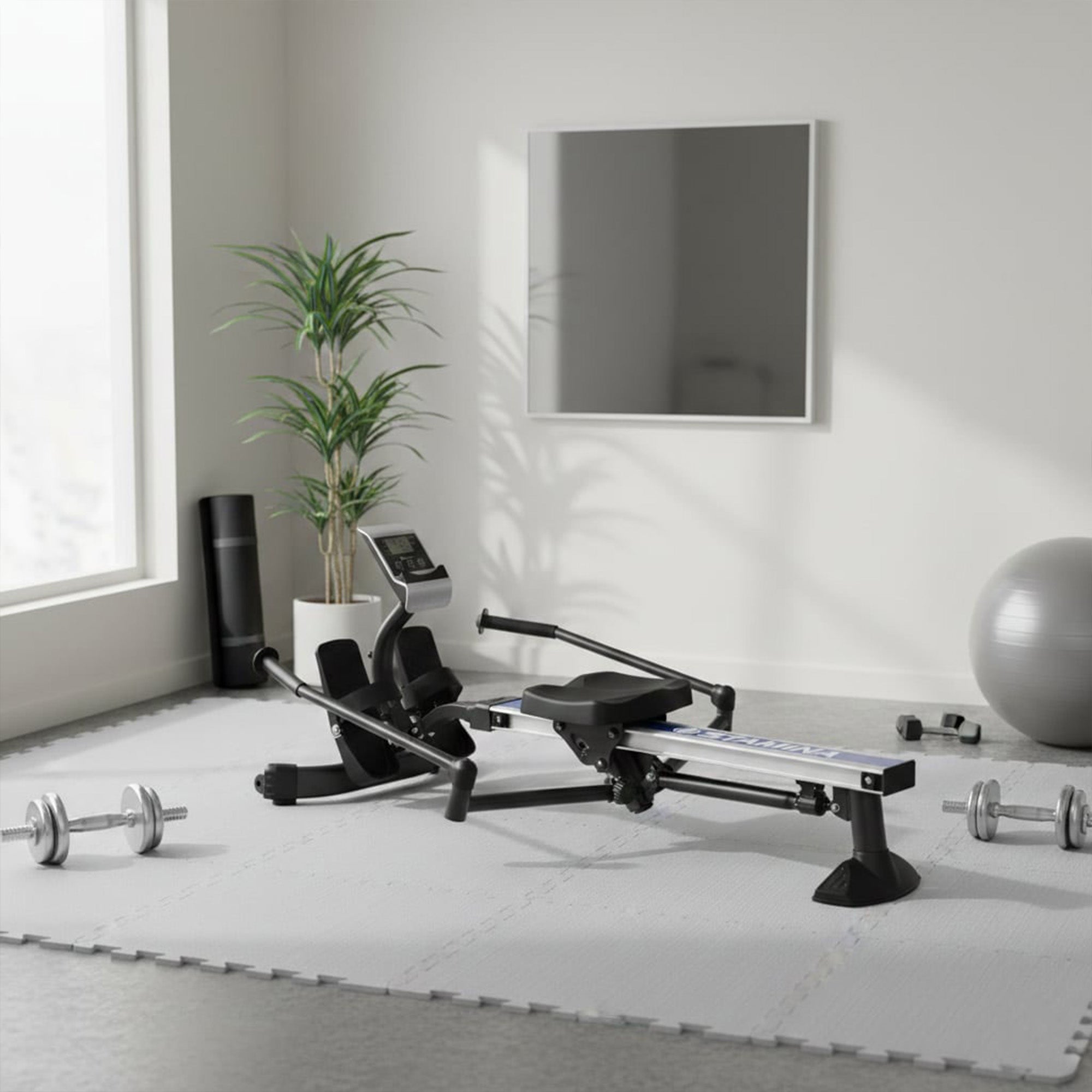Stamina Products BodyTrac Glider Rowing Fitness Machine with Monitor (Open Box)