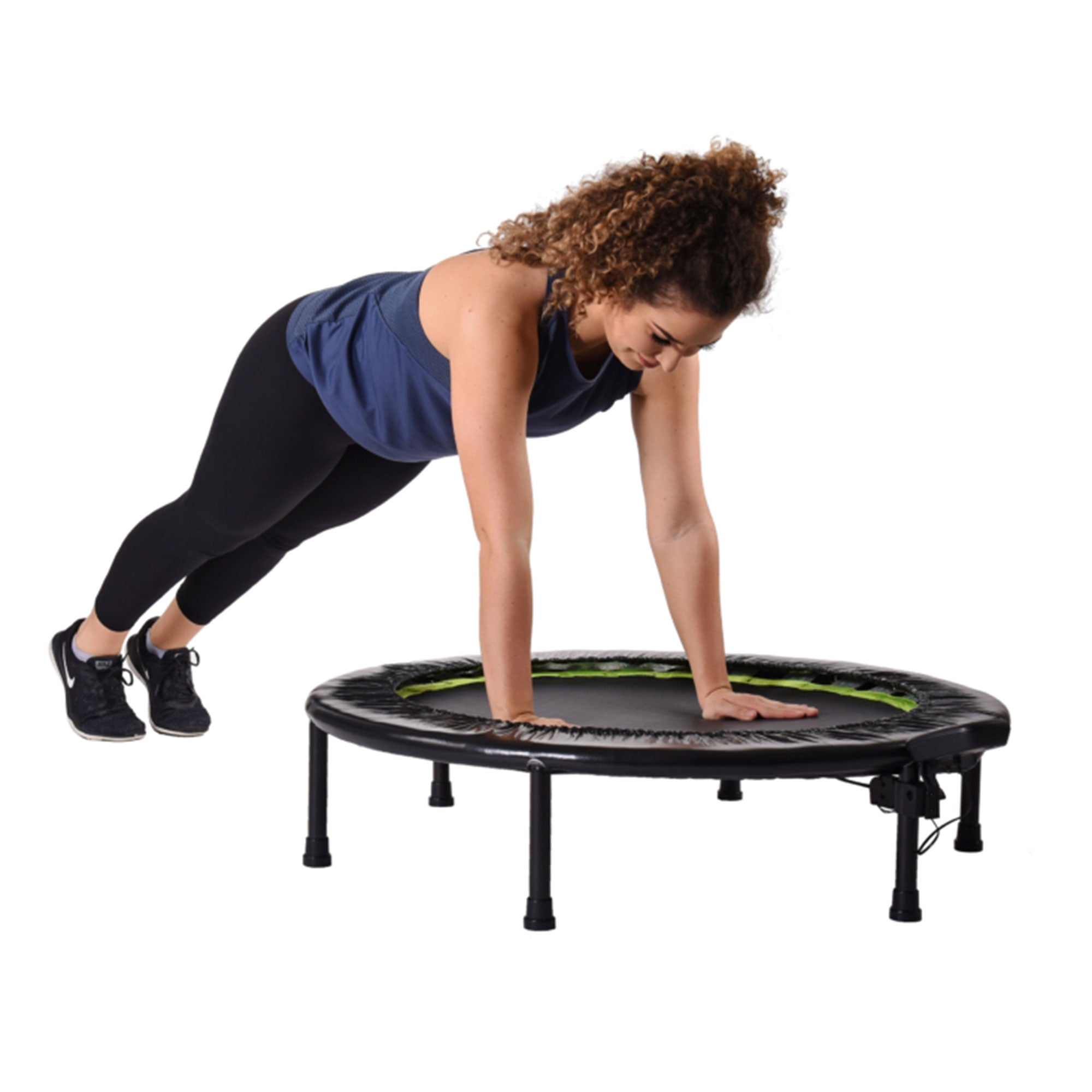 Stamina Products 36 Inch Folding Quiet and Safe Trampoline with Monitor (Used) - VMInnovations