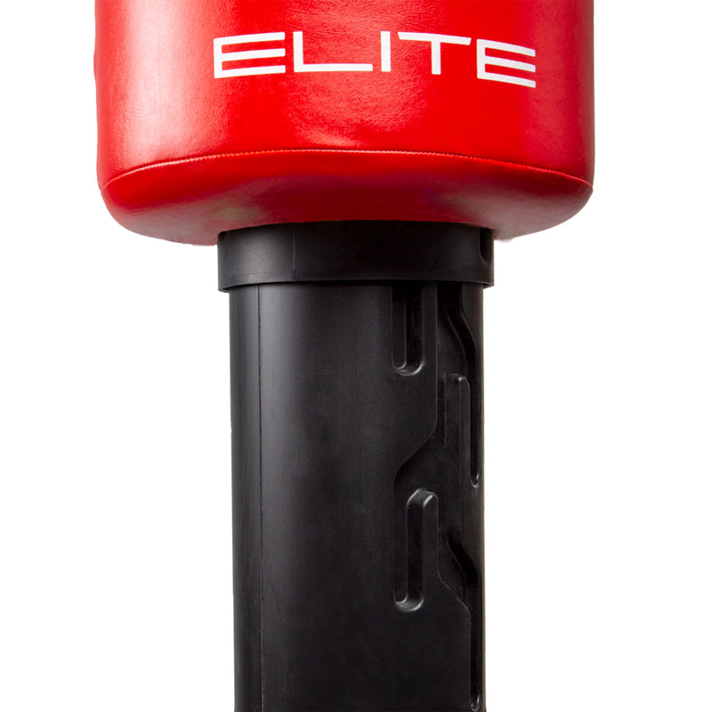 Everlast Elite Punching Bag w/ Stand + Pro Style Gloves Size 16 Ounces, Red