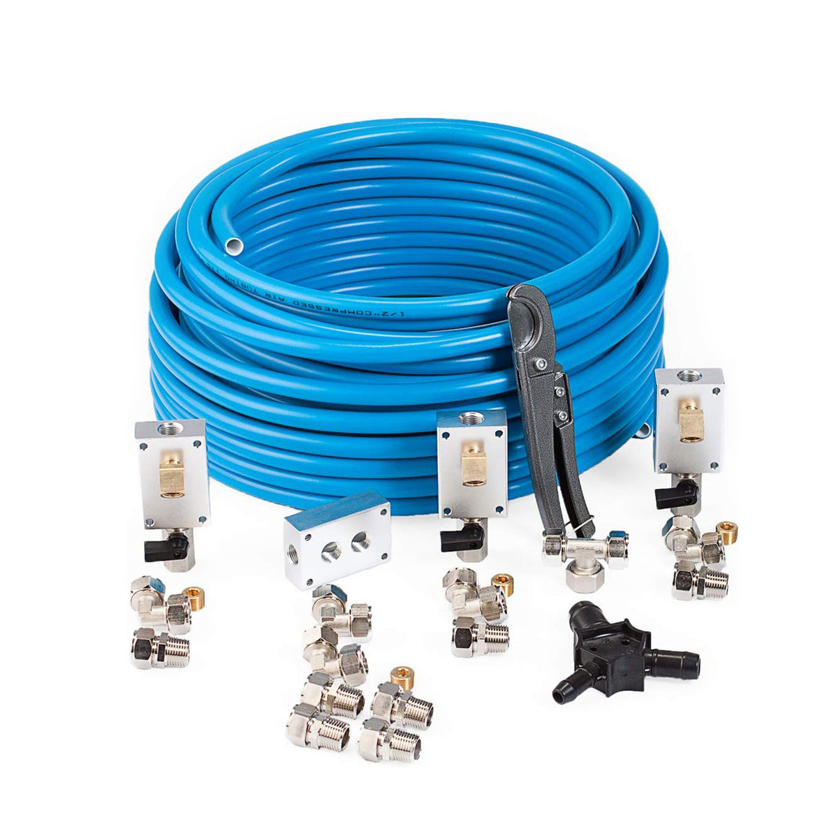 MaxLine 100 Ft 0.5 In Tubing, Mount Clips (10 Pack), Filter/Regulator(Open Box)