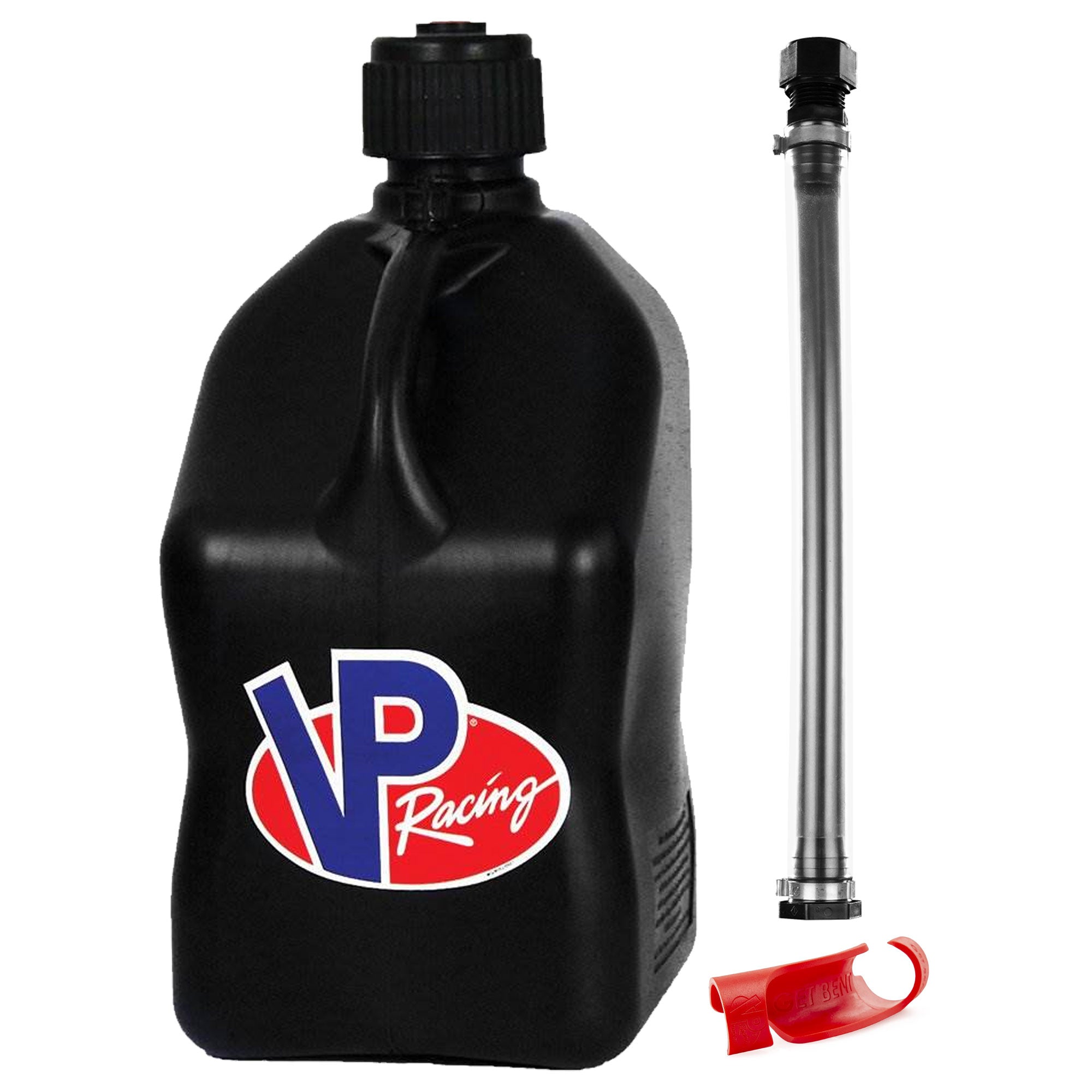 VP Racing Get Bent Hose Bender with 14 Inch Hose and 5 Gallon Jug, Black