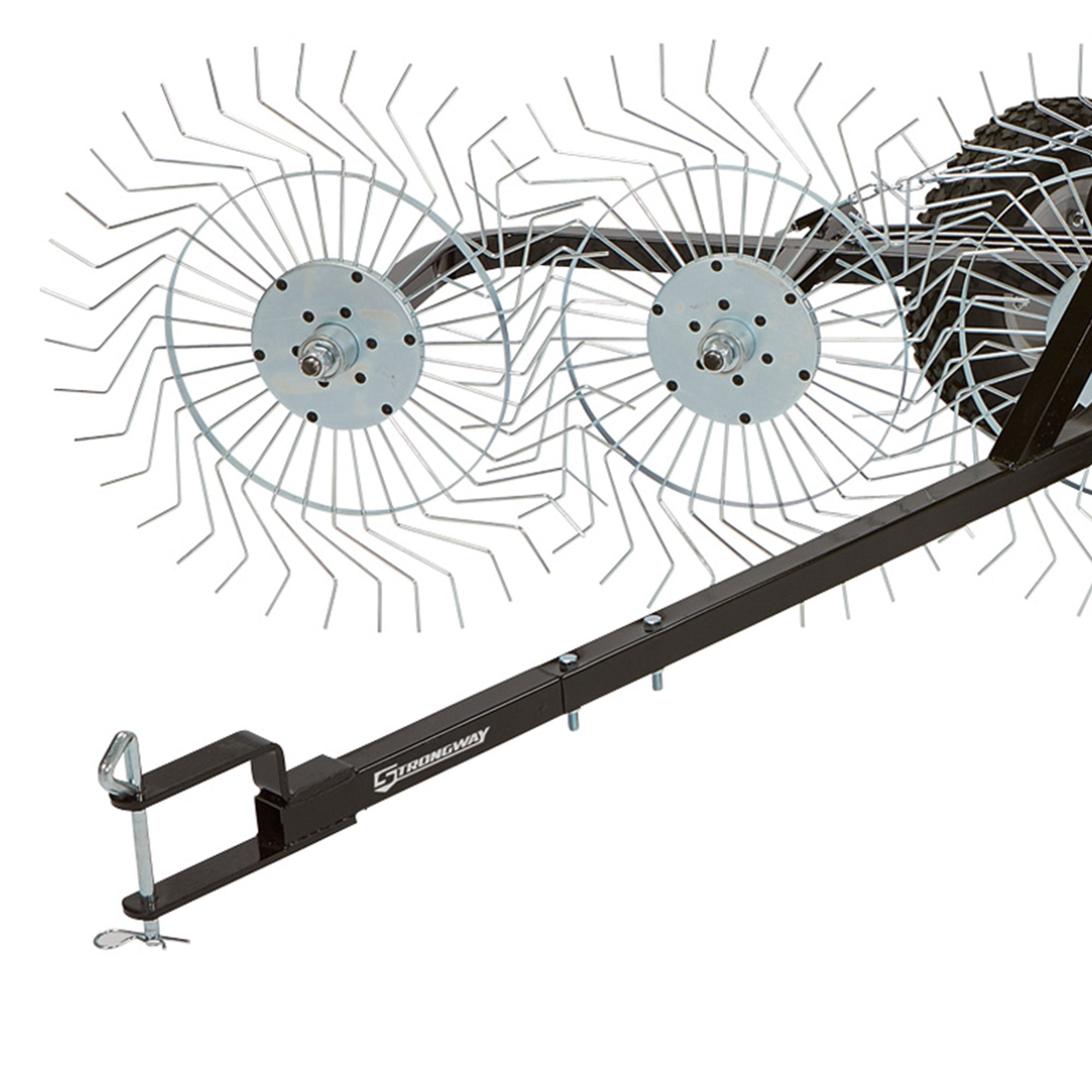 Yard Tuff ACR-600T 55 Inch Steel Acreage Rake with Pin Style Hitch (For Parts) - VMInnovations