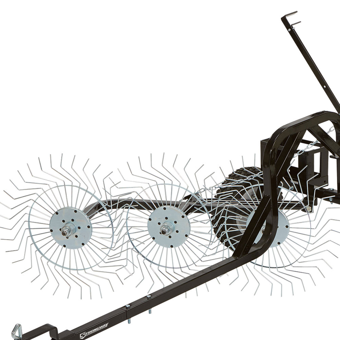 Yard Tuff ACR-600T 55 Inch Steel Tow Behind Acreage Rake with Pin Style Hitch - VMInnovations