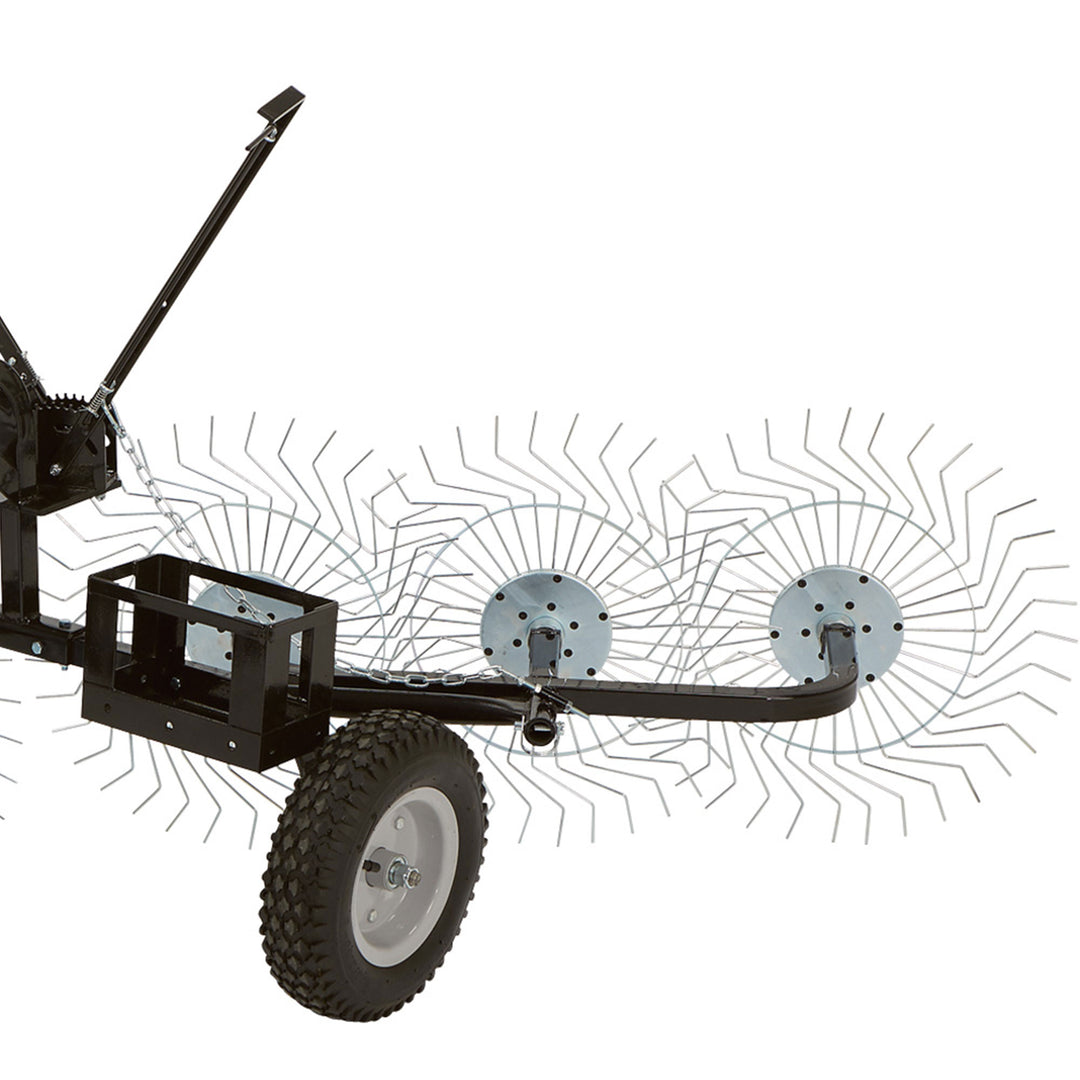 Yard Tuff ACR-600T 55 Inch Steel Tow Behind Acreage Rake with Pin Style Hitch - VMInnovations