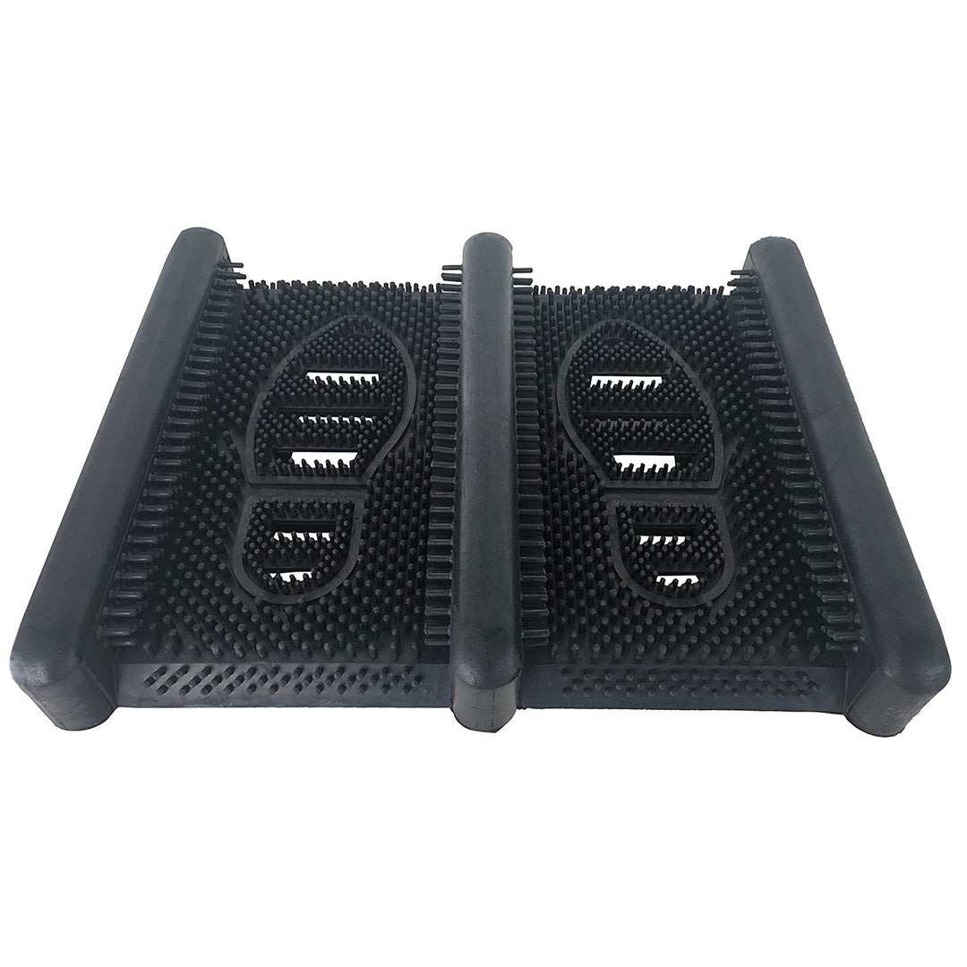 Shop Tuff 15 x 12 Inch Rubber Boot Scraper for Cleaning Off Dirt and Mud, Black - VMInnovations
