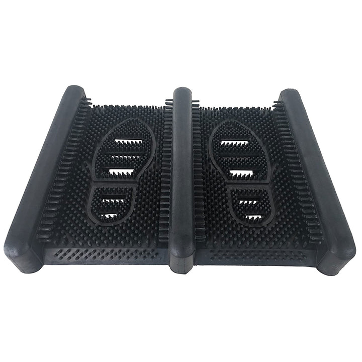 Shop Tuff 15 x 12 Inch Rubber Boot Scraper for Cleaning Off Dirt and Mud, Black - VMInnovations