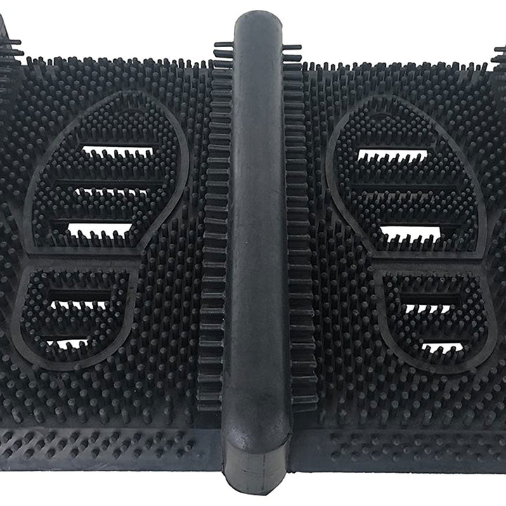 Shop Tuff 15 x 12 Inch Rubber Boot Scraper for Cleaning Off Dirt and Mud, Black - VMInnovations