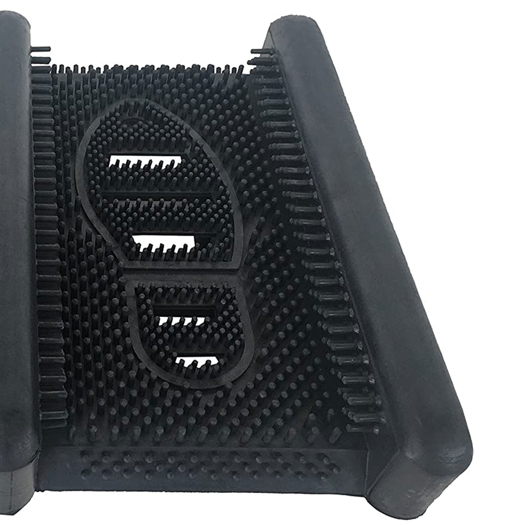 Shop Tuff 15 x 12 Inch Rubber Boot Scraper for Cleaning Off Dirt and Mud, Black - VMInnovations