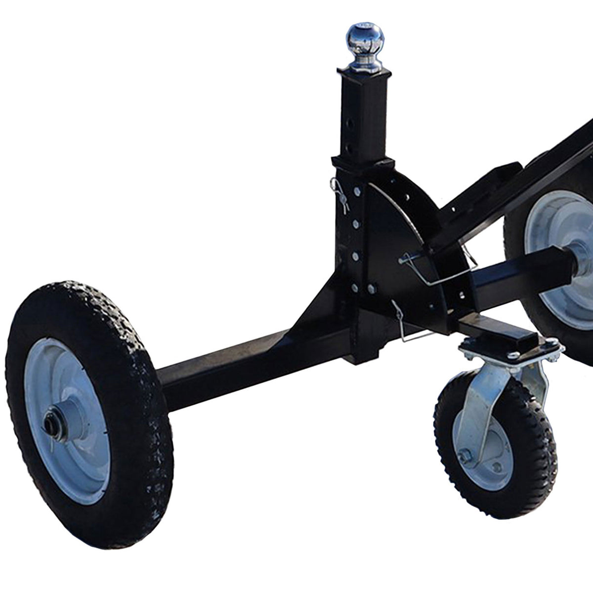 Tow Tuff Adjustable Steel 1000lb Heavy Duty Trailer Dolly, Black (Used)