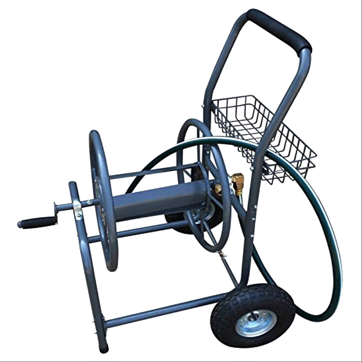 Yard Tuff YTF-26058HRC2 4 Wheel 260 Foot Steel Heavy Duty Water Hose Reel Cart