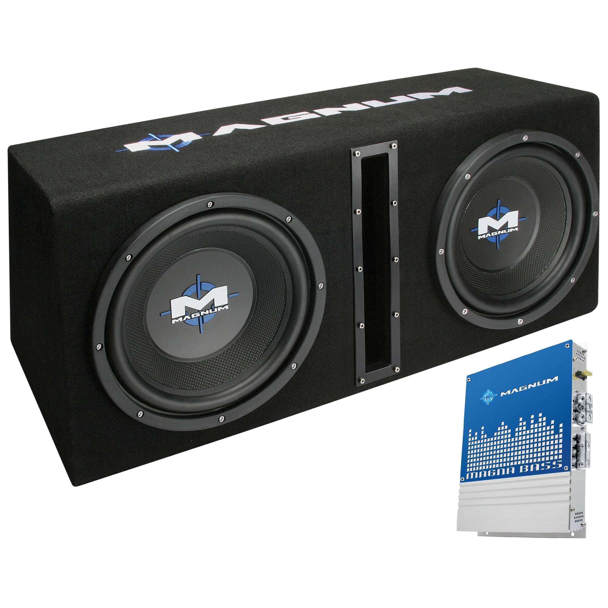MTX Magnum MB210SP 10-Inch 400W RMS Dual Loaded Subwoofer Sub Box System Package
