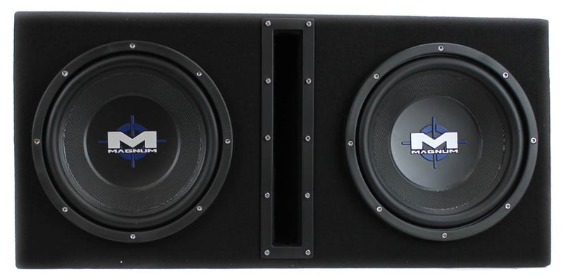 MTX Magnum 10" 400W RMS Dual Car Loaded Subwoofer Audio Woofer+Box (Open Box)