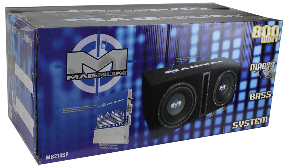 MTX Magnum MB210SP 10-Inch 400W RMS Dual Loaded Subwoofer Sub Box System Package - VMInnovations