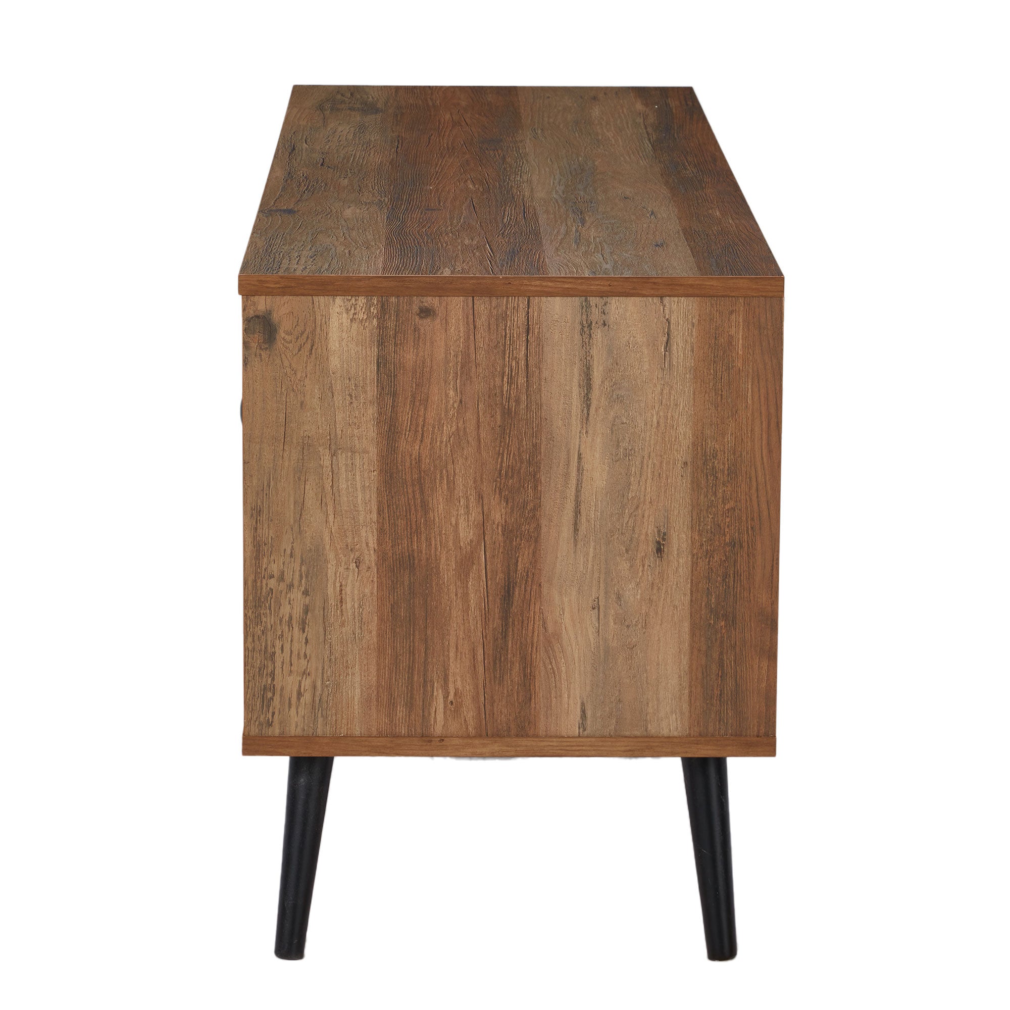 Jomeed Retro Mid Century Wooden TV Entertainment Console w/Storage Shelves(Used) - VMInnovations