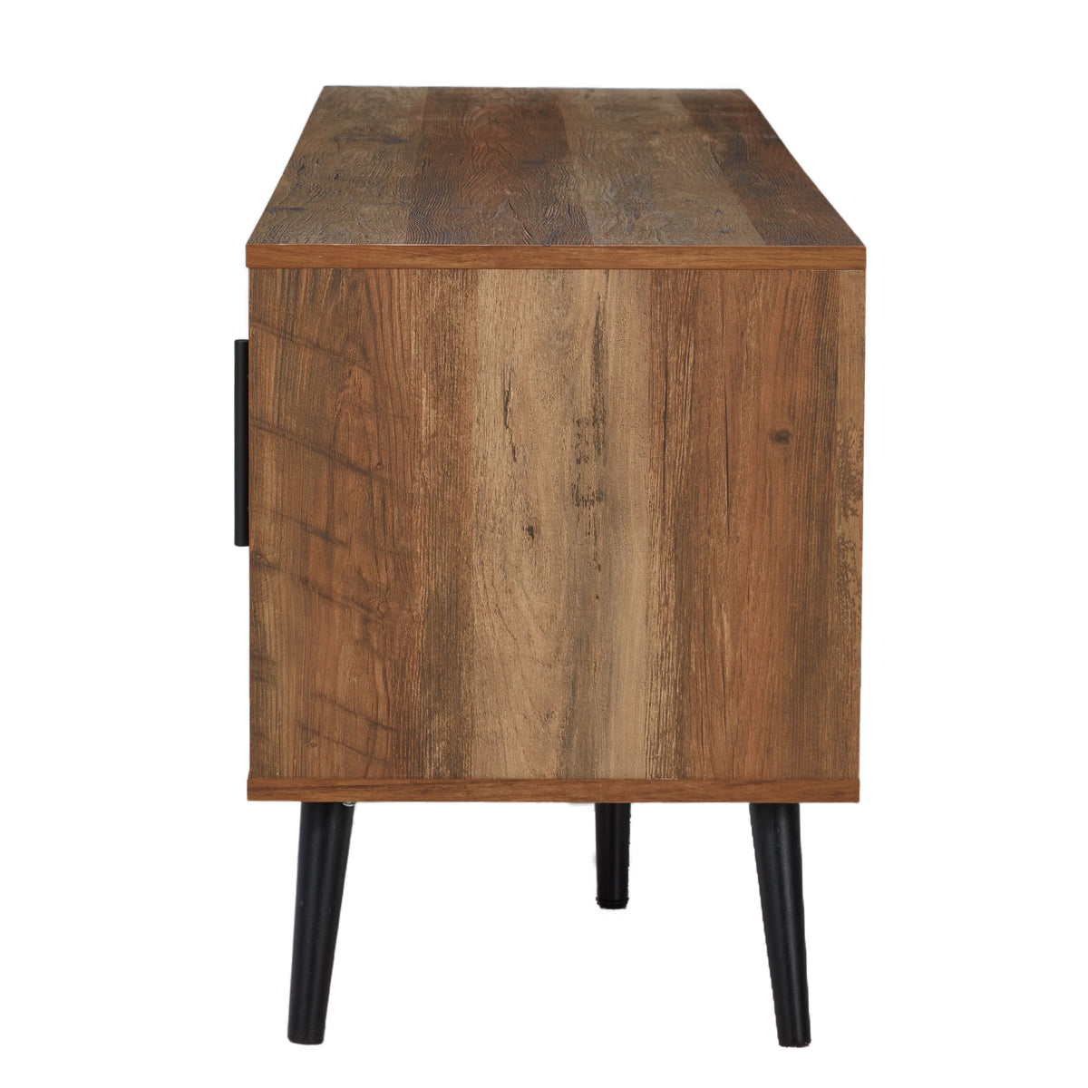 Jomeed Mid Century Modern Wooden TV Console with Storage Shelf (For Parts)