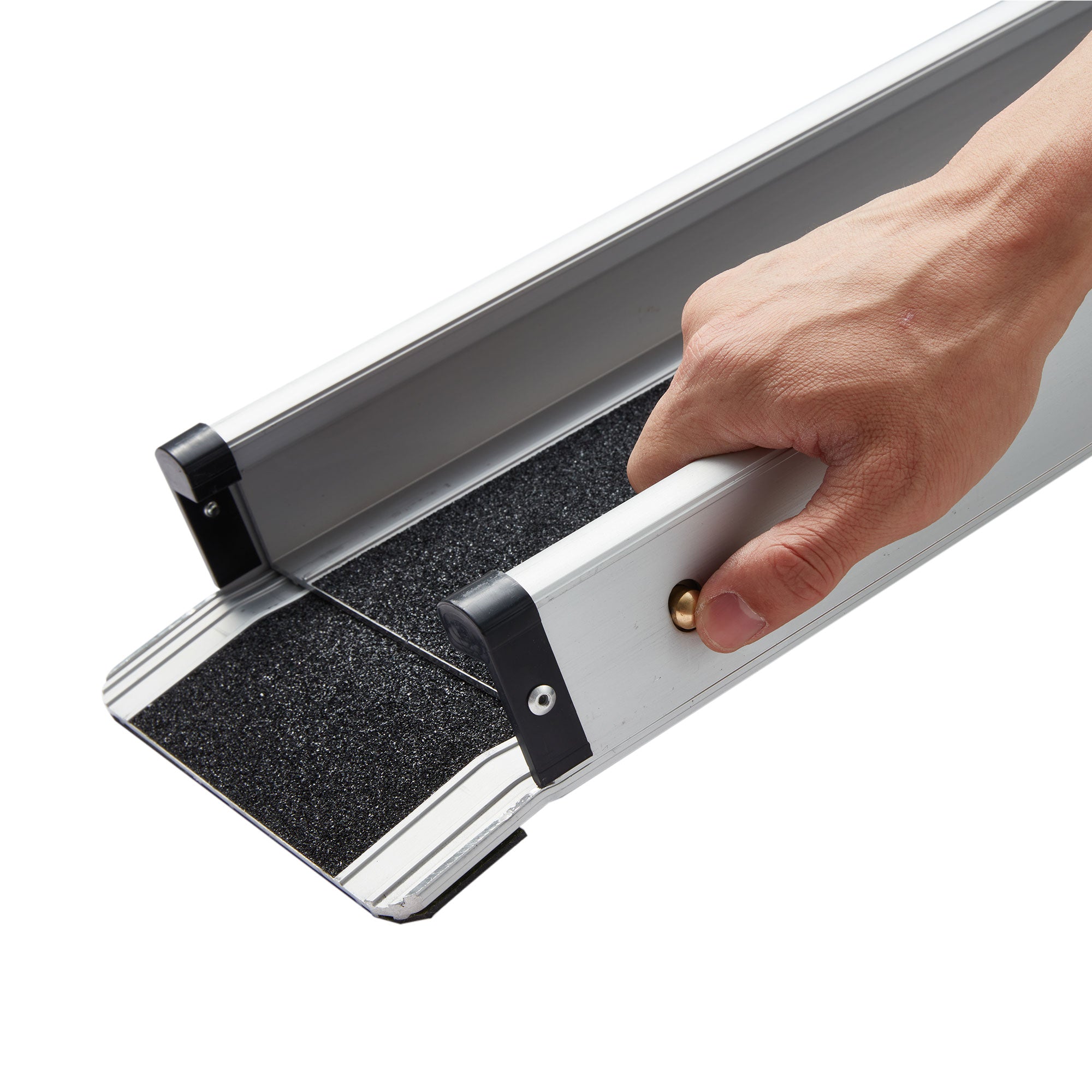 JOMEED Portable Adjustable Aluminum Wheelchair Ramp, 600lb Capacity (Open Box) - VMInnovations