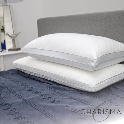 Charisma Paired Comfort Hybrid Memory Foam and Fiber Bed Pillow, 2 Pack, King