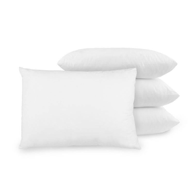 Ultra Plush Bed Pillow w/Cotton Cover, 4Pack, Standard (Open Box)