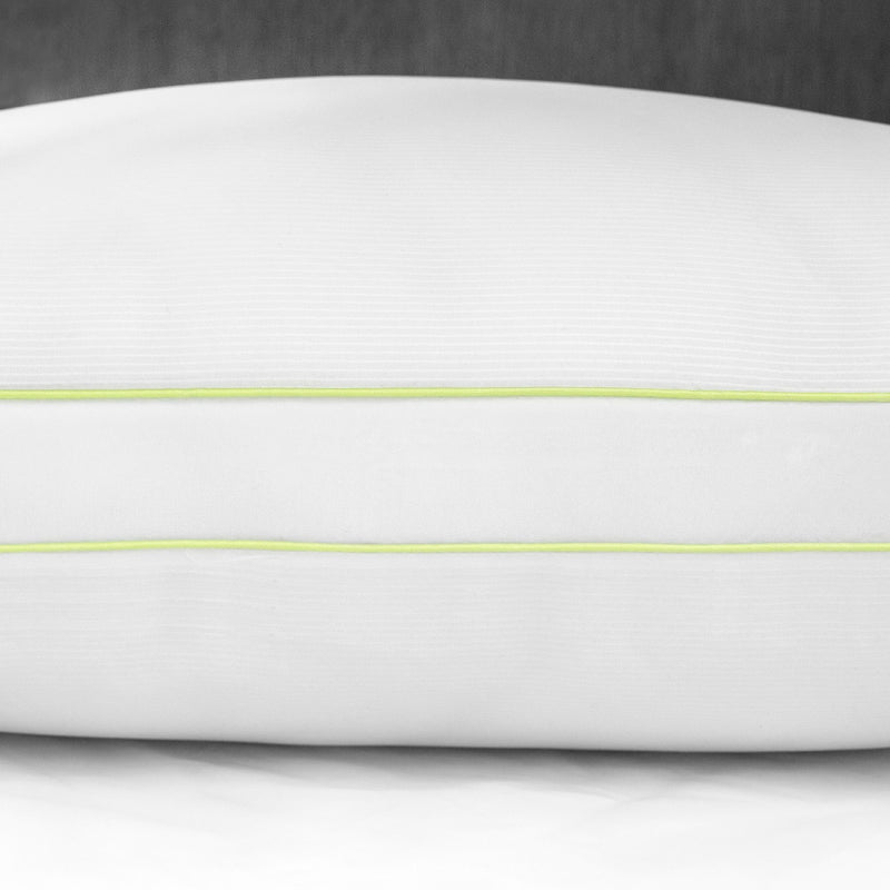 SensorPEDIC SofLOFT Firm Density Polyester Luxury Fabric Pillow, 2 Pack, Queen