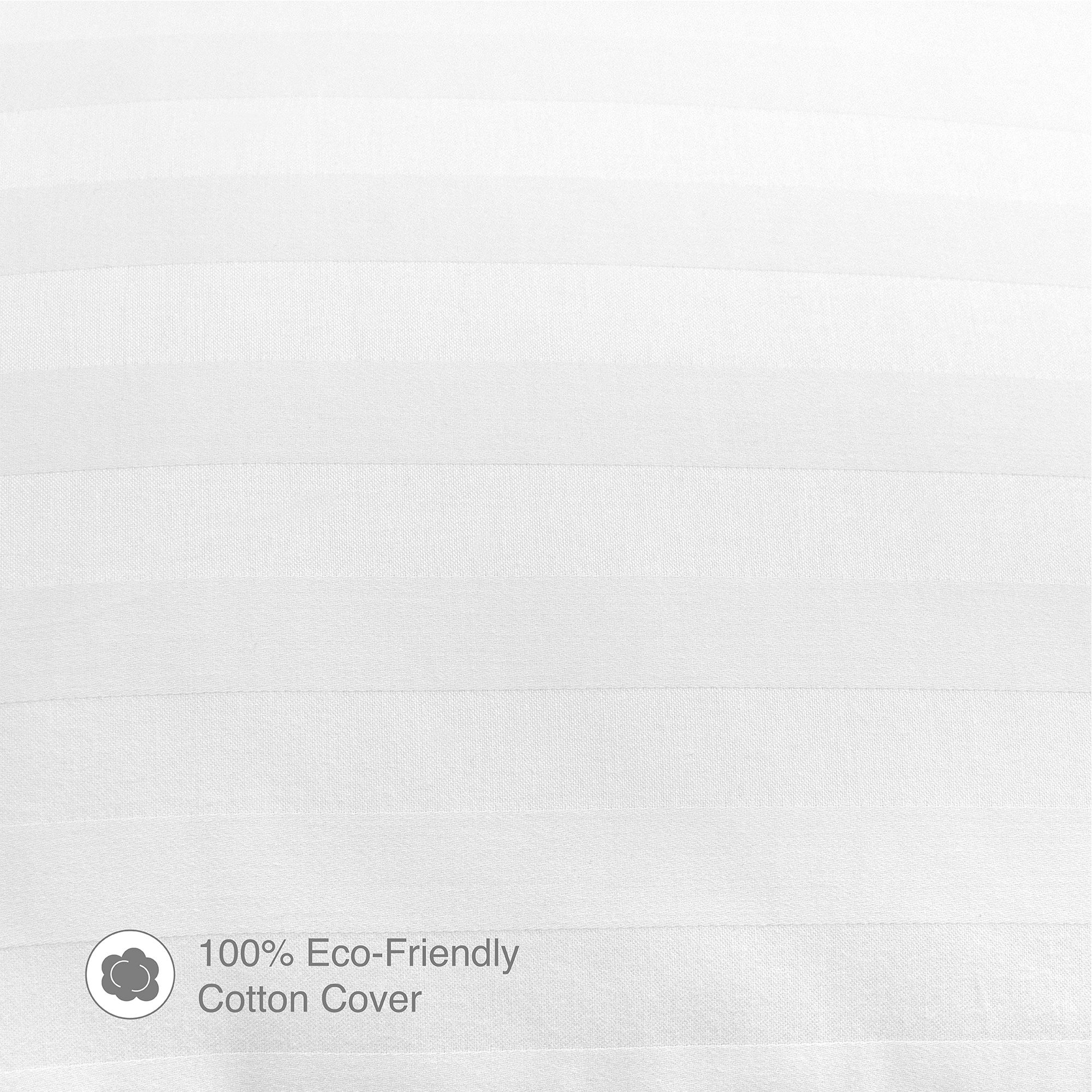 BioPEDIC Eco Classic 250 Thread Count Cotton Cover Standard Bed Pillow, 4 Pack