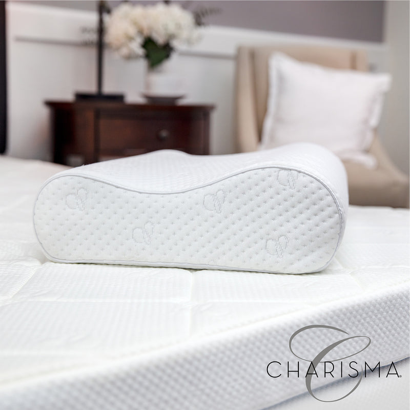 Charisma Dual Height Contour Gel Infused Oversized Memory Foam Pillow, 1 Pack