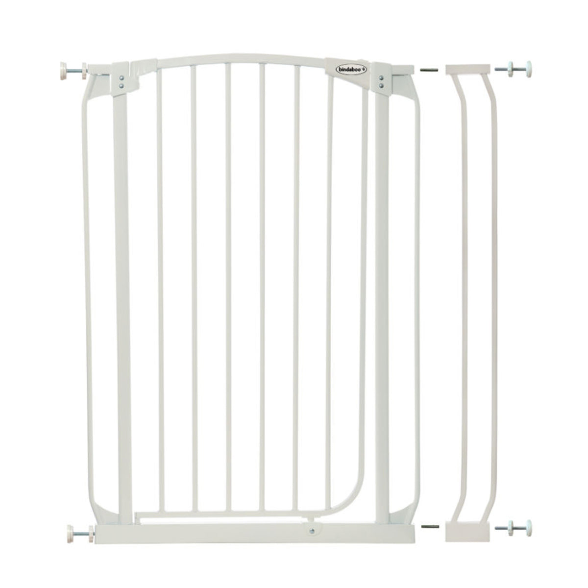 Bindaboo B1134 28 to 35.5 Inch Extra Tall Swing Close Baby and Pet Gate, White - VMInnovations
