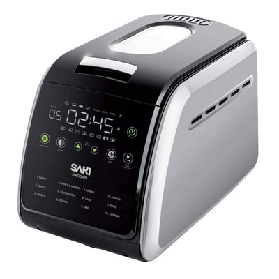 Saki 12-In-1 Programmable Bread Machine with Digital Touch Screen Control Panel