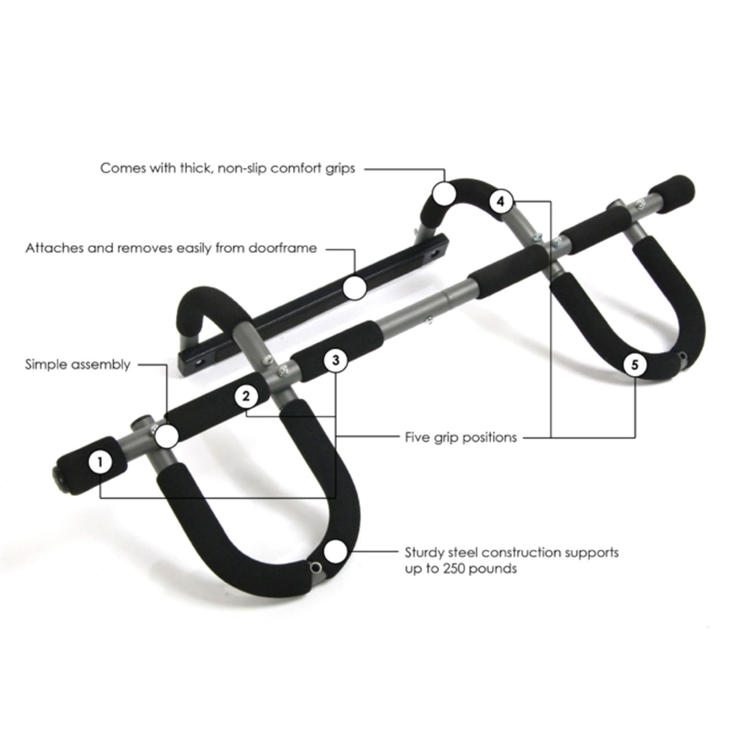Stamina Products 50-0050 Doorway Trainer Plus Door Gym Home Exercise Pull Up Bar - VMInnovations