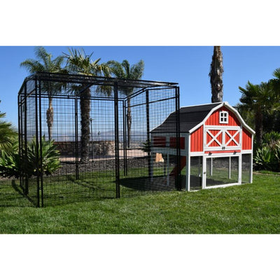 Rugged Ranch Products Omaha 2 Level Raised Chicken Coop with 4 Nesting Areas