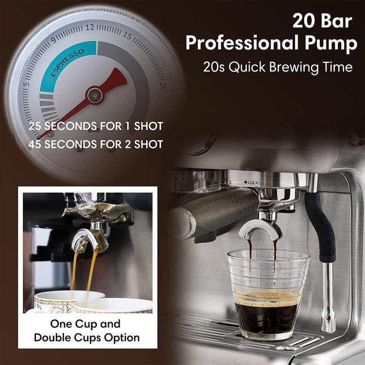 Sincreative Espresso Machine & Coffee Maker w/ Grinder & Steam Wand (For Parts) - VMInnovations