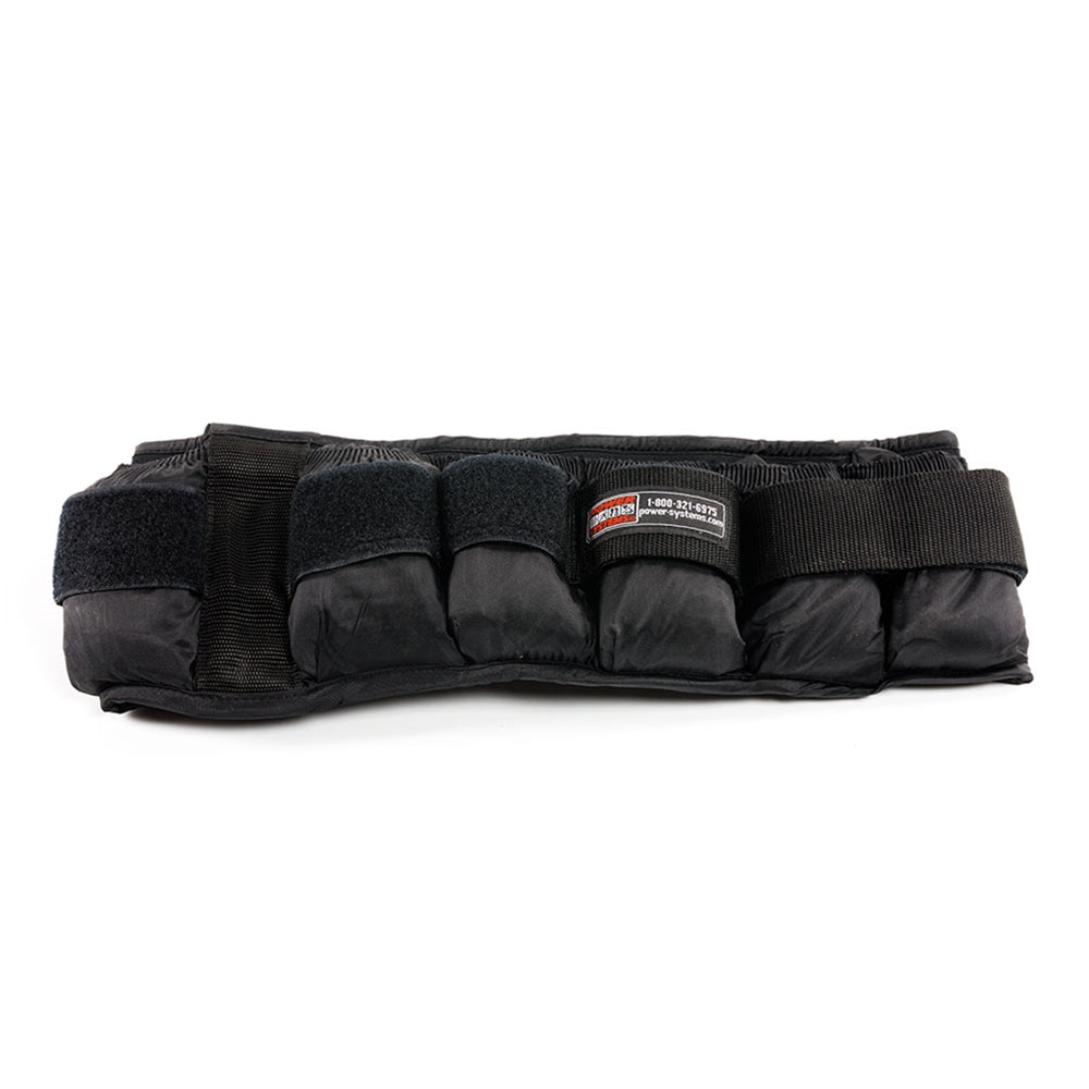 Power Systems 20LB Adjustable VersaFit Weighted Workout Belt, Black (Open Box)