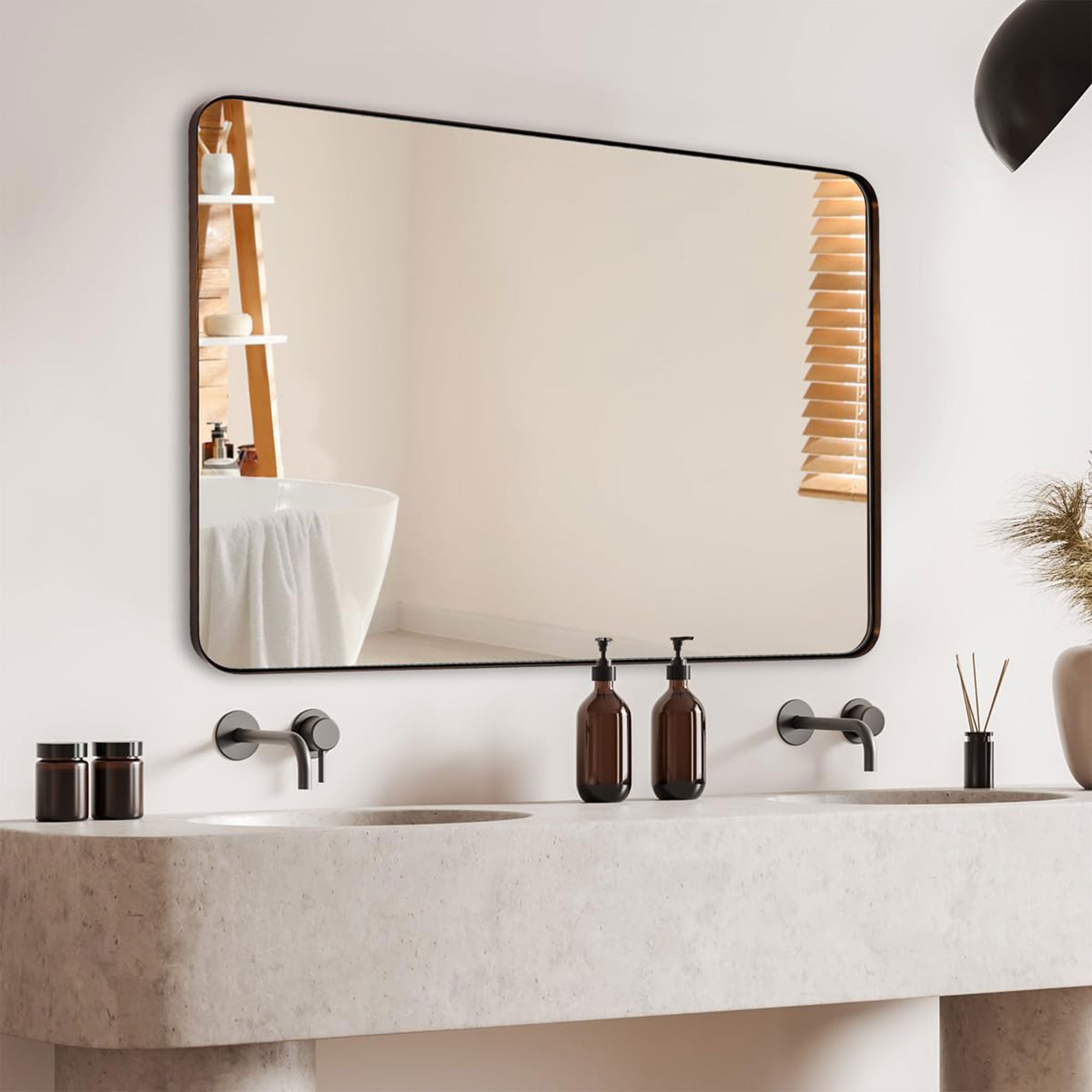 ANDY STAR Modern 22 x 30 Inch Rectangular Hanging Vanity Mirror (Open Box) - VMInnovations