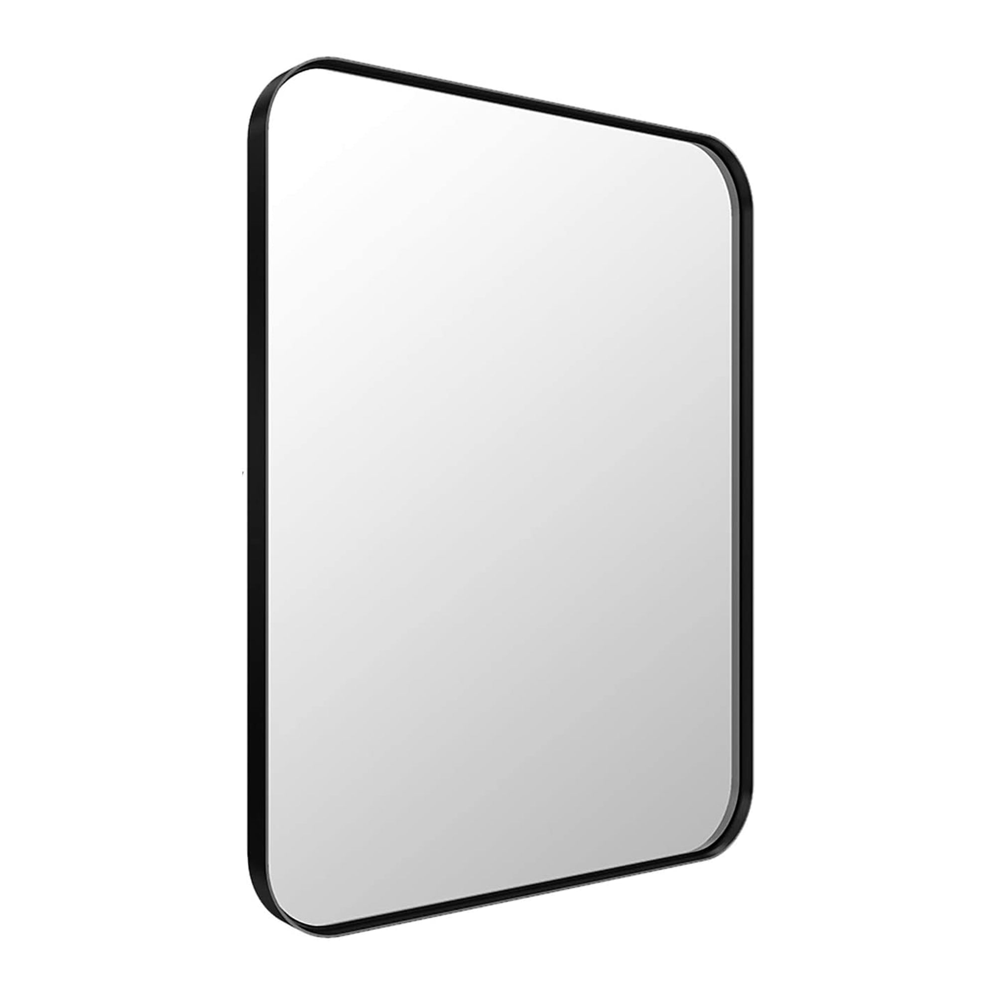 ANDY STAR 16 x 20 Inch Rectangular Hanging Bathroom Vanity Mirror, Black (Used) - VMInnovations