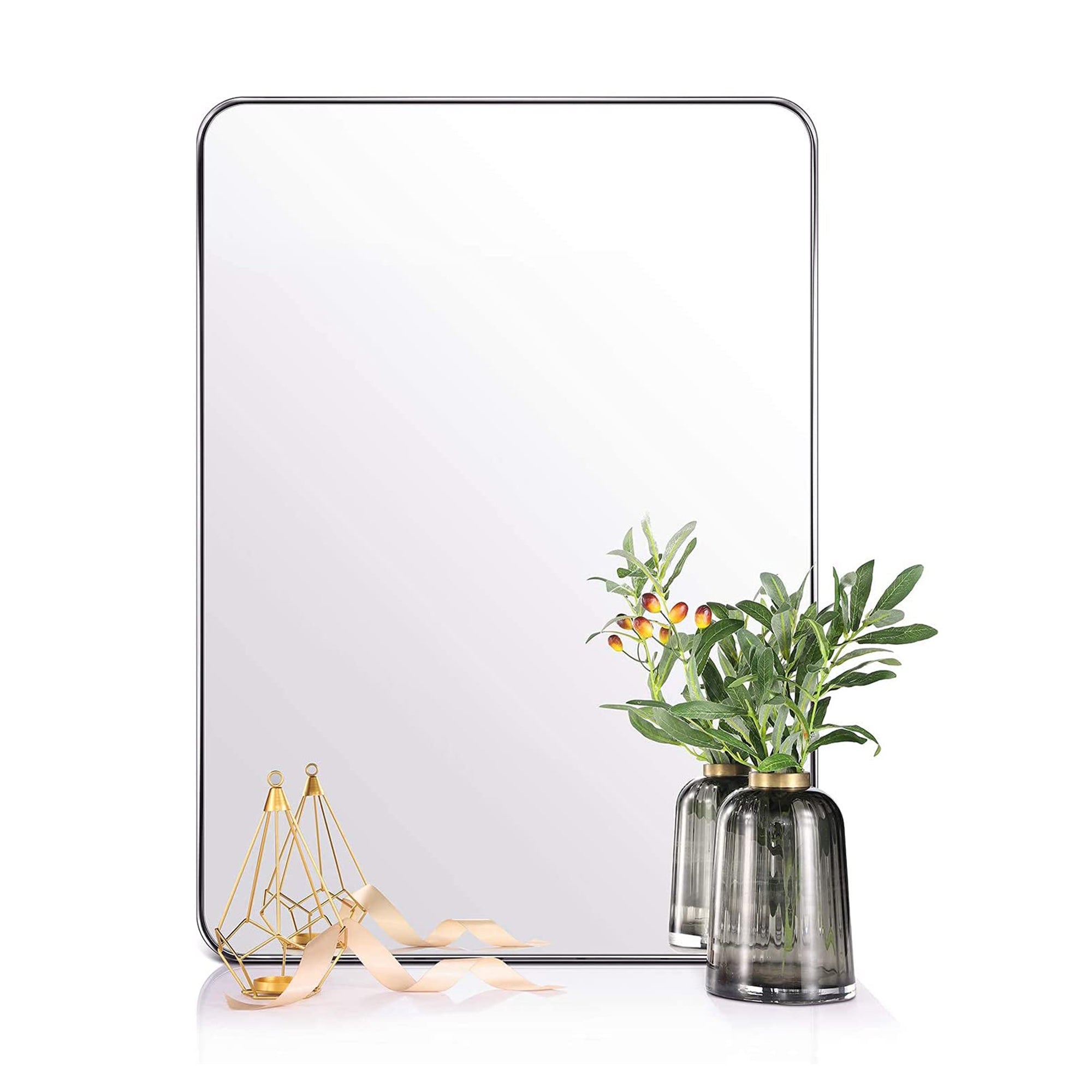 Modern 22 x 30 In Rectangular Hanging Bathroom Mirror, (Open Box) - VMInnovations