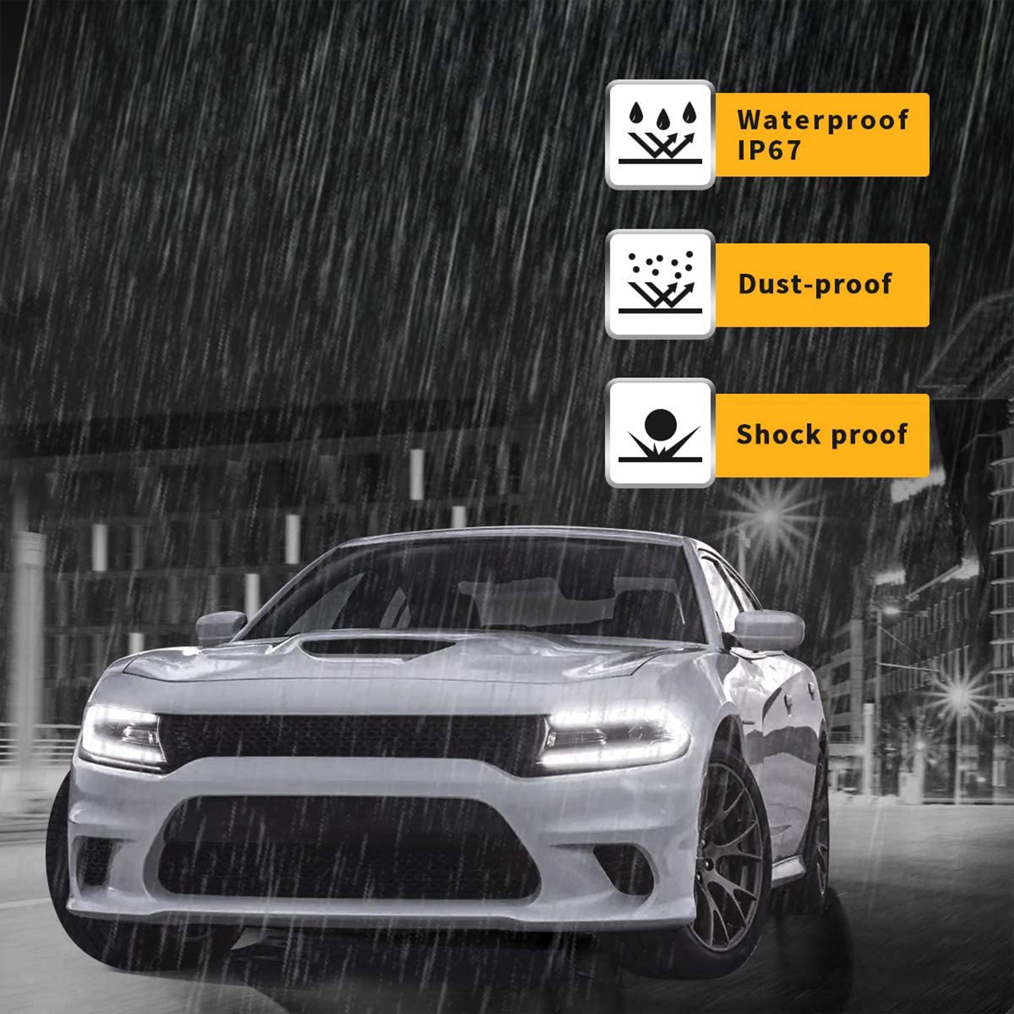 VLAND YAA-XCHR-2033 Pro RGB LED Headlights for 15-20 Dodge Charger (Open Box) - VMInnovations