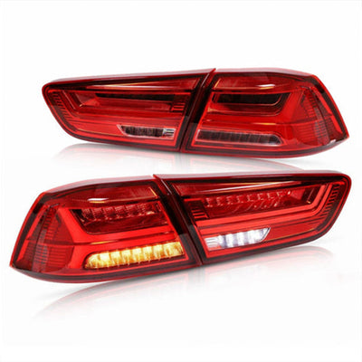 Taillights for 2008-2020 Mistubishi Lancer EVO, Clear, Pair (Open Box)