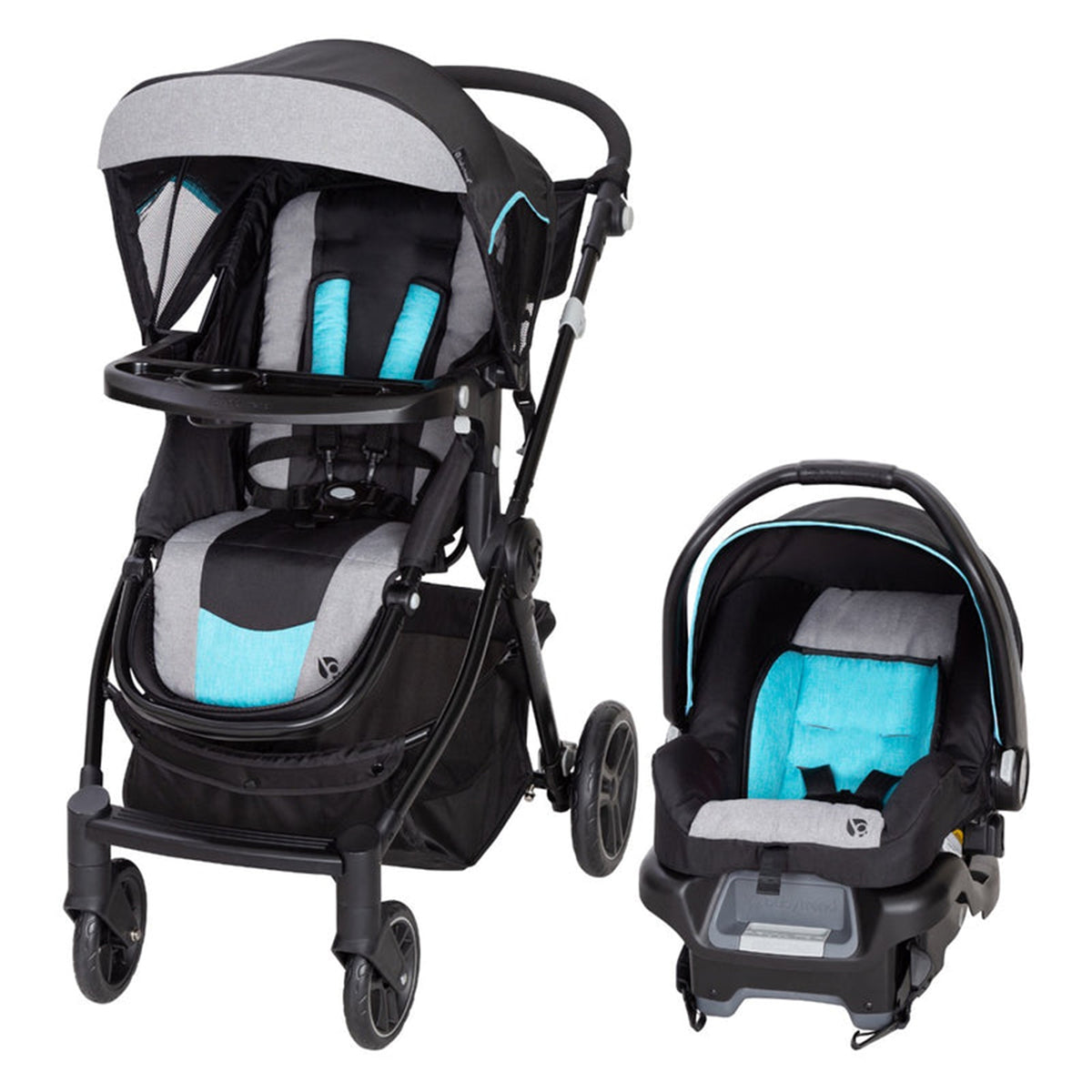Baby Trend City Clicker Pro Lightweight Car Seat Stroller Travel System, Blue - VMInnovations