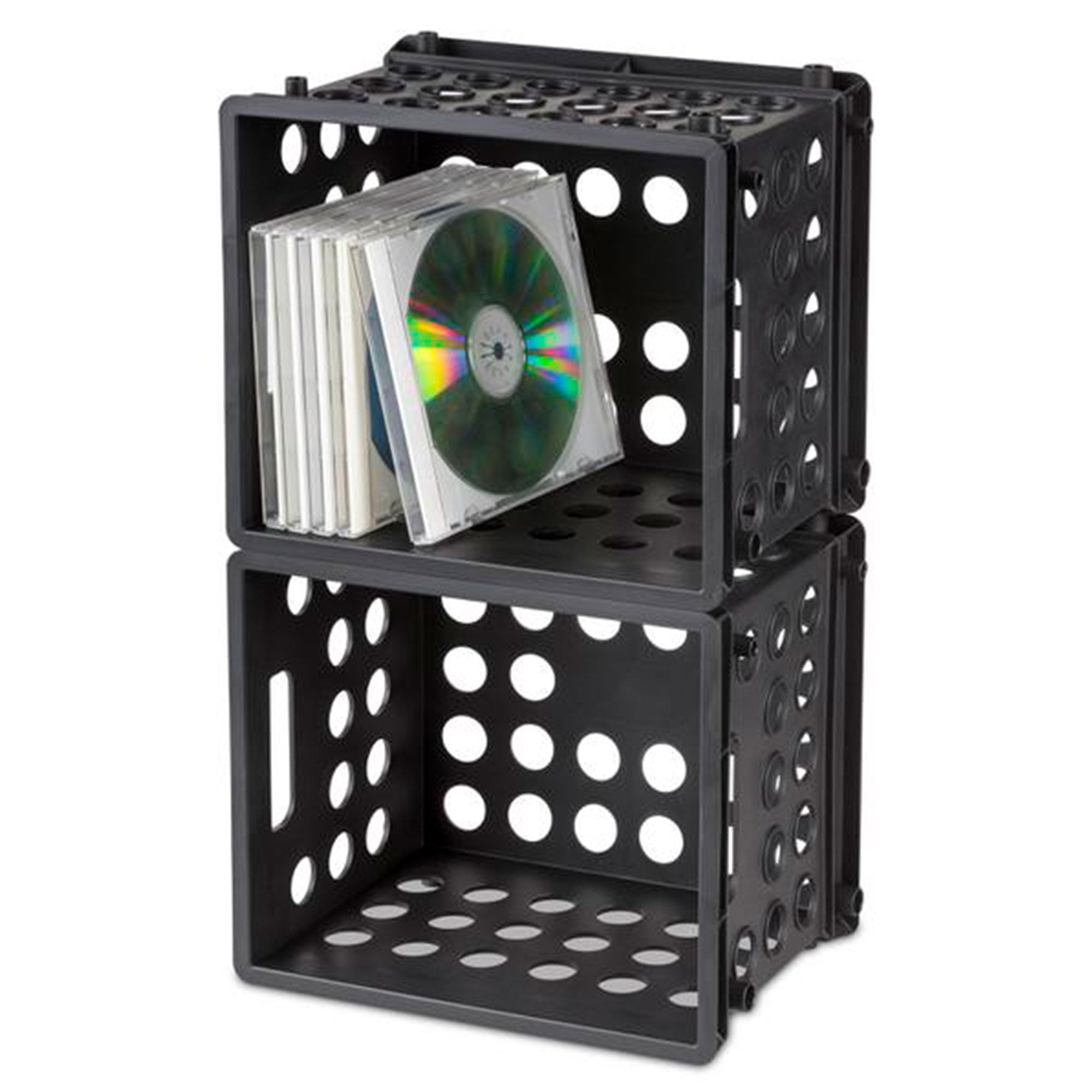 Sterilite Mini Crate Stackable Plastic Storage Bin Organizer w/ Handles, 16 Pack - VMInnovations