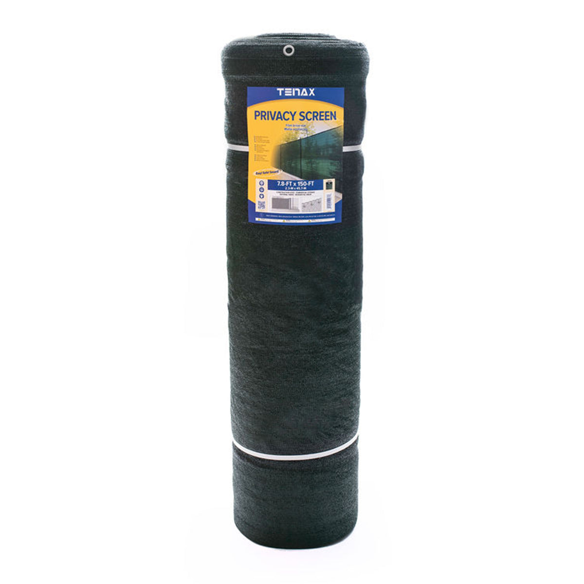 Tenax HDPE Plastic Lightweight Tear Resistant Privacy Screen, 7.8 x 150ft, Green