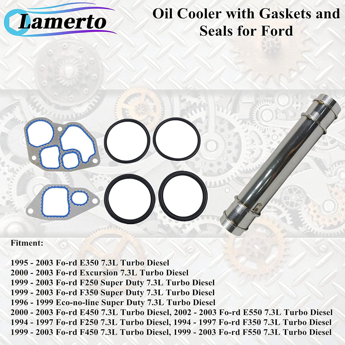 GeLuoXi EBY-430358A-0498 Oil Cooler with Gasket and Seal Kit, Select Ford Models
