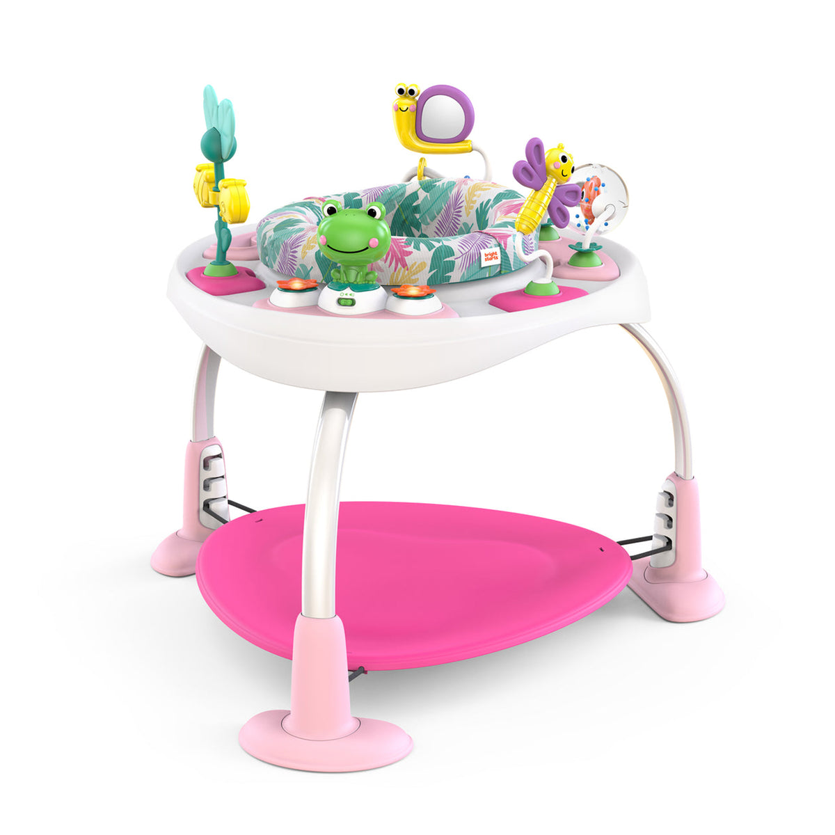 Bright Starts Bounce Bounce Baby 2 in 1 Activity Jumper and Table, Playful Palms - VMInnovations