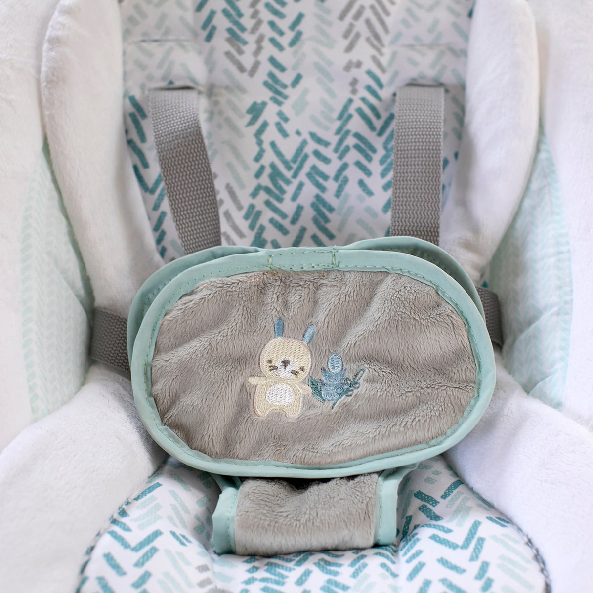 Ingenuity InLighten Baby Electric Cradling Swing Rocker Chair w/ Lights, Gray - VMInnovations