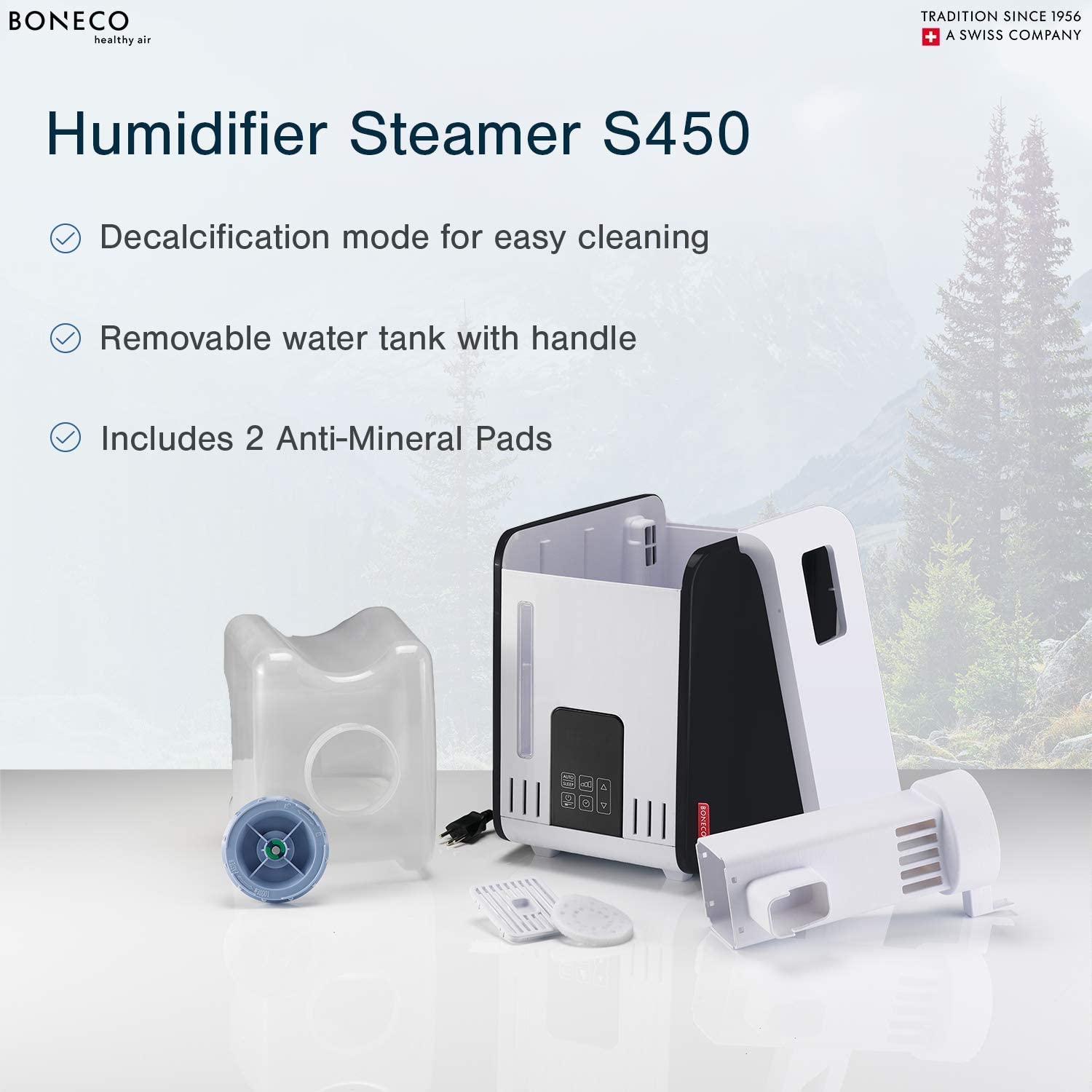 BONECO Large Room Steam Humidifier w/ Hand Warm Mist and Digital Display (Used) - VMInnovations
