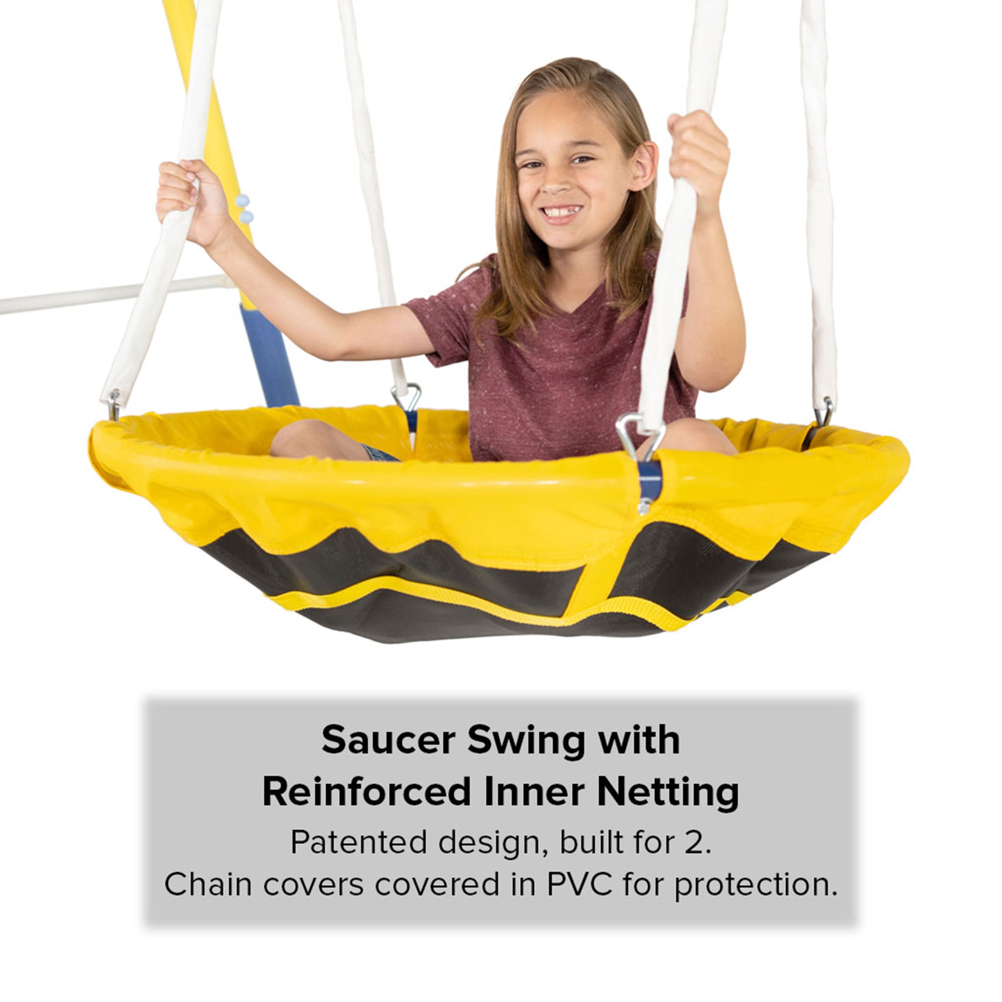 Sportspower Super 8 Medium to Large Backyard Fun Heavy Duty Metal Swing Set - VMInnovations