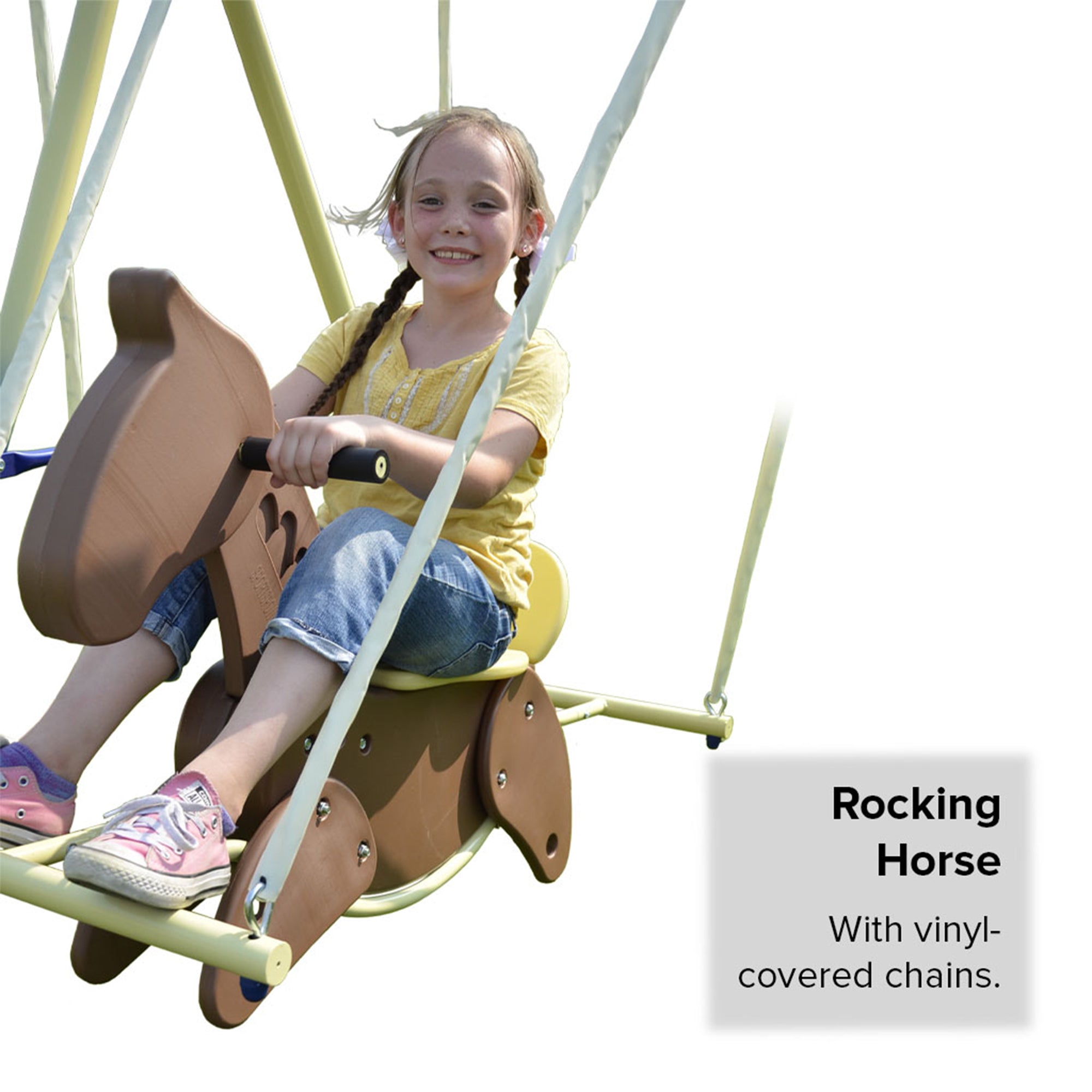 Sportspower Super 8 Medium to Large Backyard Fun Heavy Duty Metal Swing Set - VMInnovations