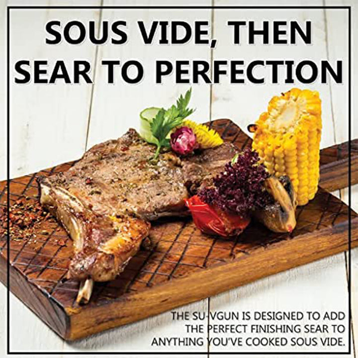 GrillBlazer SU-VGun Propane Torch Gun Set with 8 Inch Fuel Hose and Safety Stand - VMInnovations