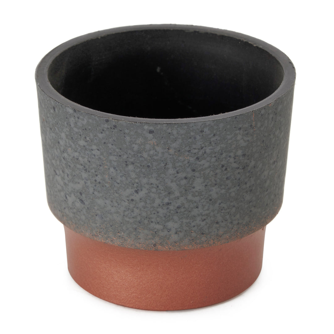 The HC Companies 3in Sprite Succulent Planter Pot, Faux Concrete Copper (2 Pack) - VMInnovations