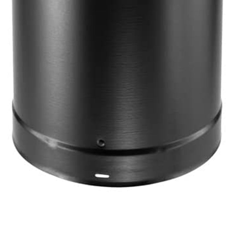 DuraVent DVL 6DVL-12 6-Inch Galvanized Steel Double Wall Stove Pipe, Black