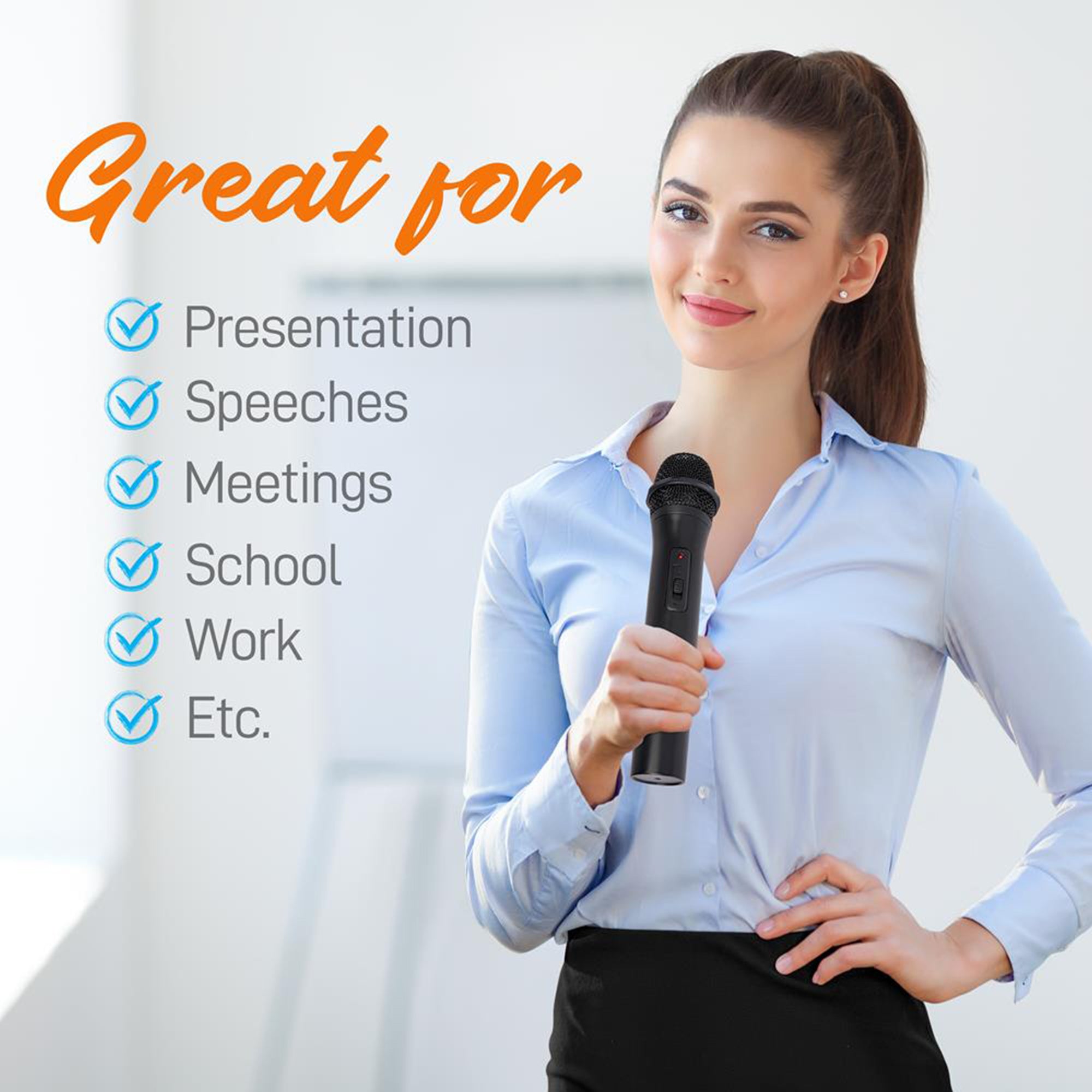 Fixed Frequency Wireless Handheld Karaoke Microphones w/ 2 Handheld Mics (Used) - VMInnovations